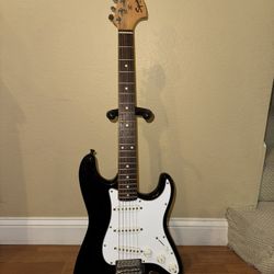 2003 Squier Strat  (Yako Factory) – Tuxedo Black – Upgraded with Genuine Fender MIM Pickups!