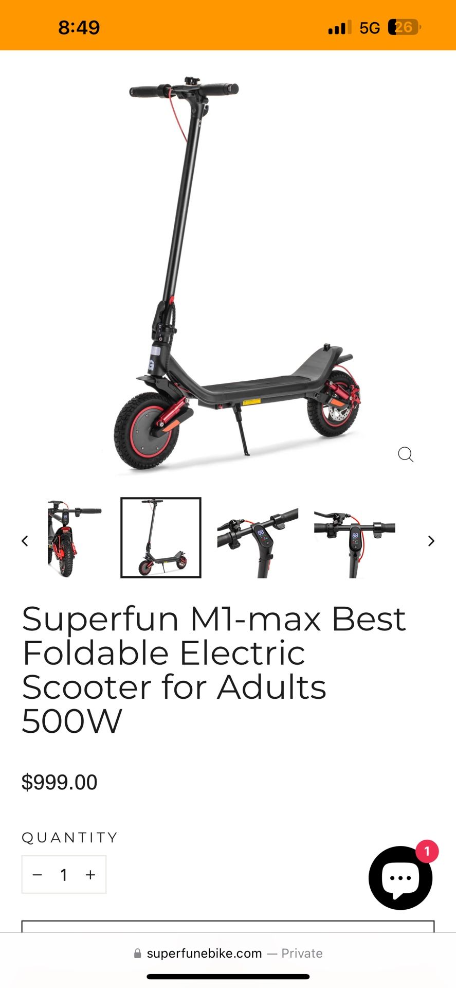 500w Off-road Electric Scooters