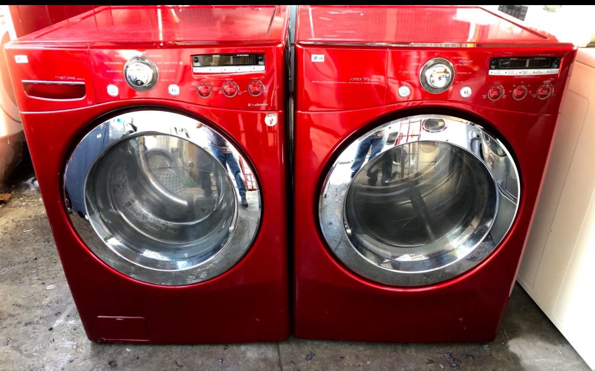 LG. WASHER AND GAS DRYER
