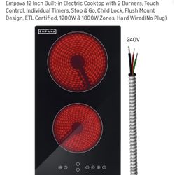 ELECTRIC COOKTOP (2 BURNERS)