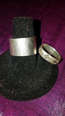 Two silver rings