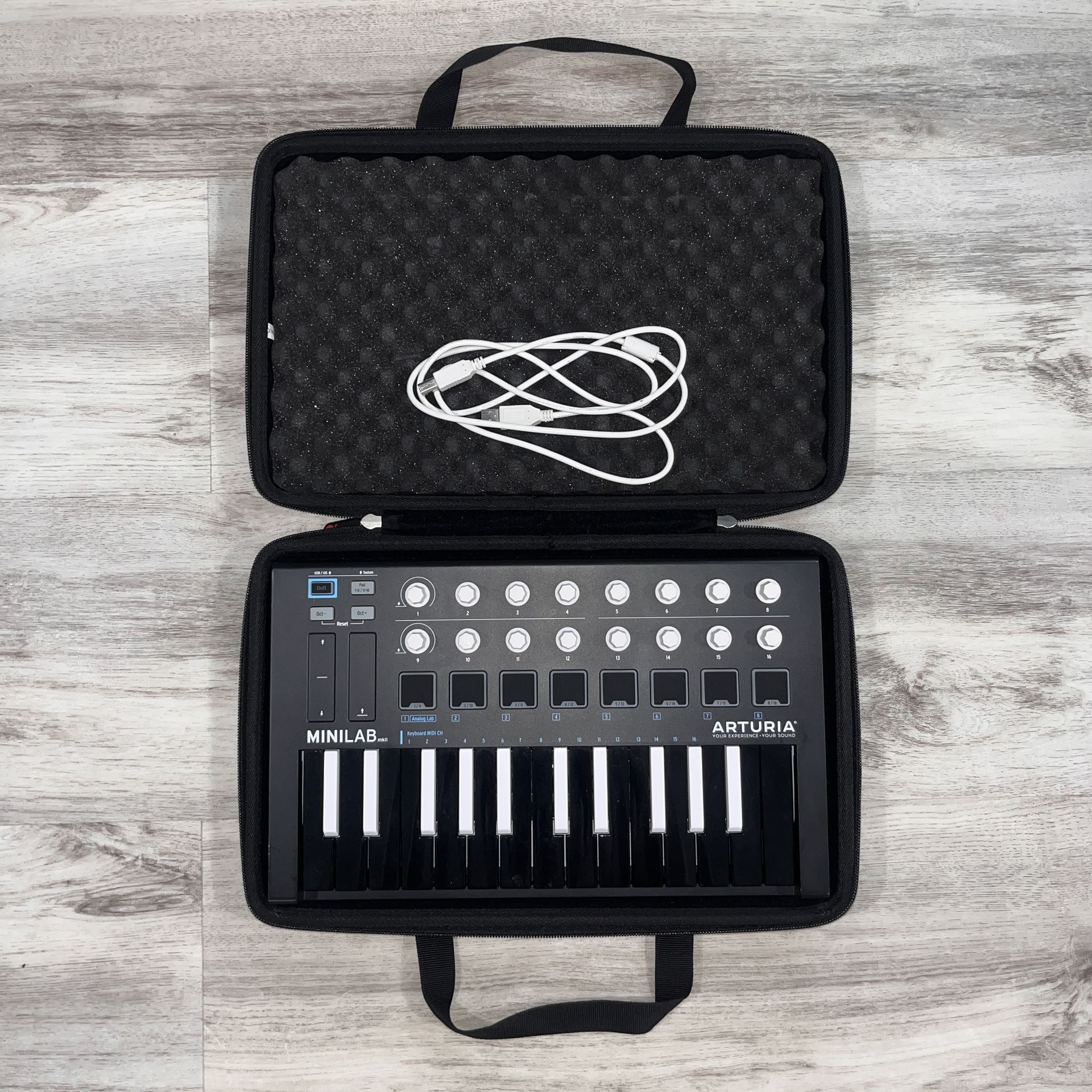 Arturia Minilab Mkll 25 Slim-Key Controller (USB & Case included)