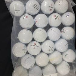 dozen mixed brand golf balls