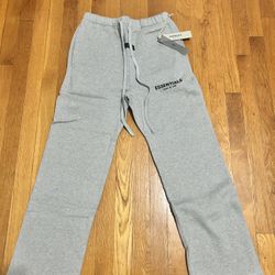 Essentials Dark Oatmeal Pants Uncuffed