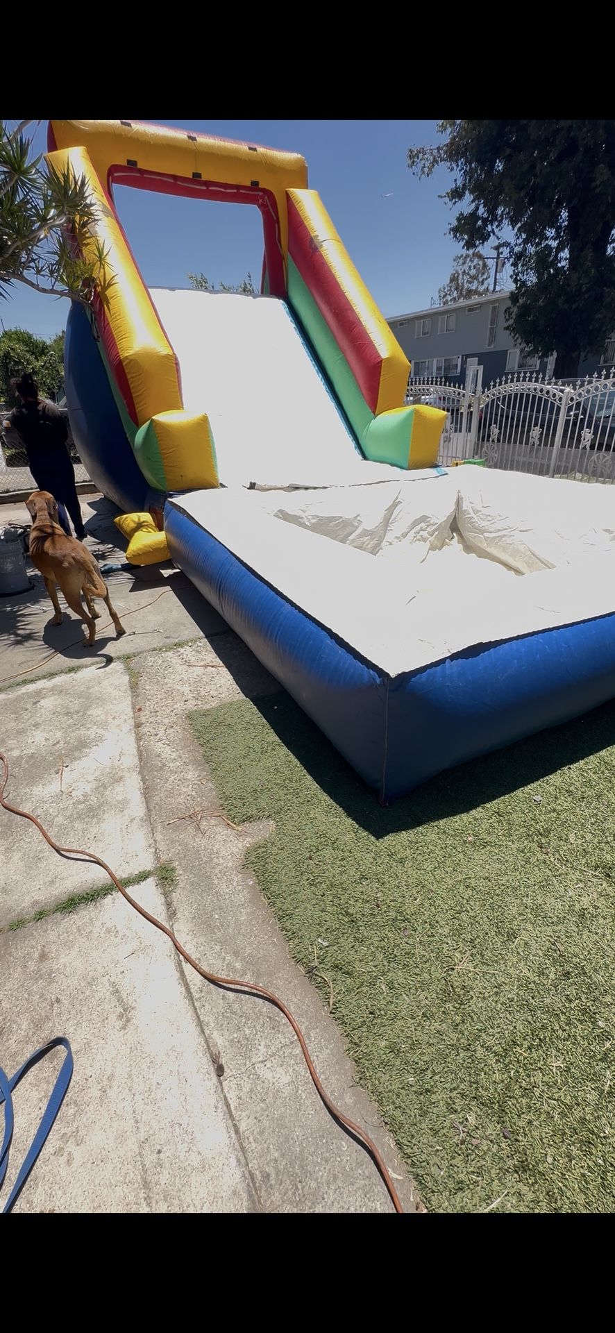 Water slide with Pool, Jumper Obstacle Course