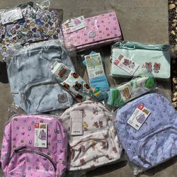 Animal Crossing , Mario Kids Bags &socks 