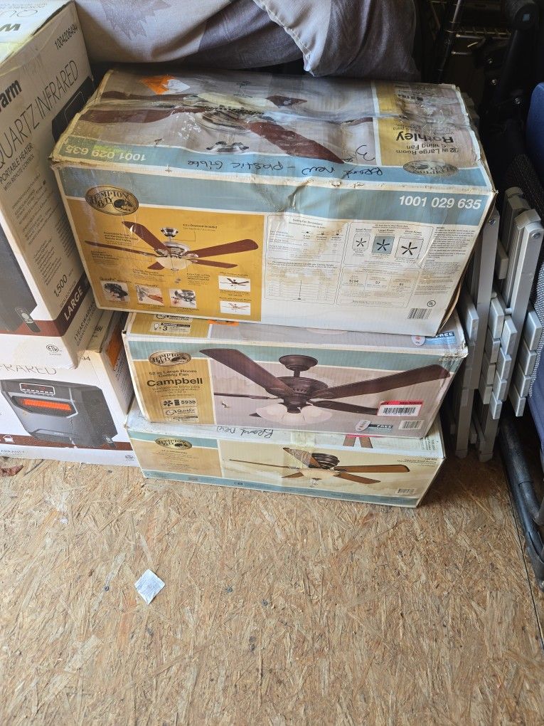 Campbell White Ceiling Fan