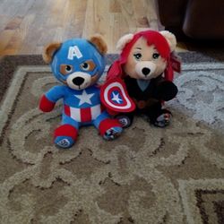 Captain America And Black Widow MINI Build A Bears