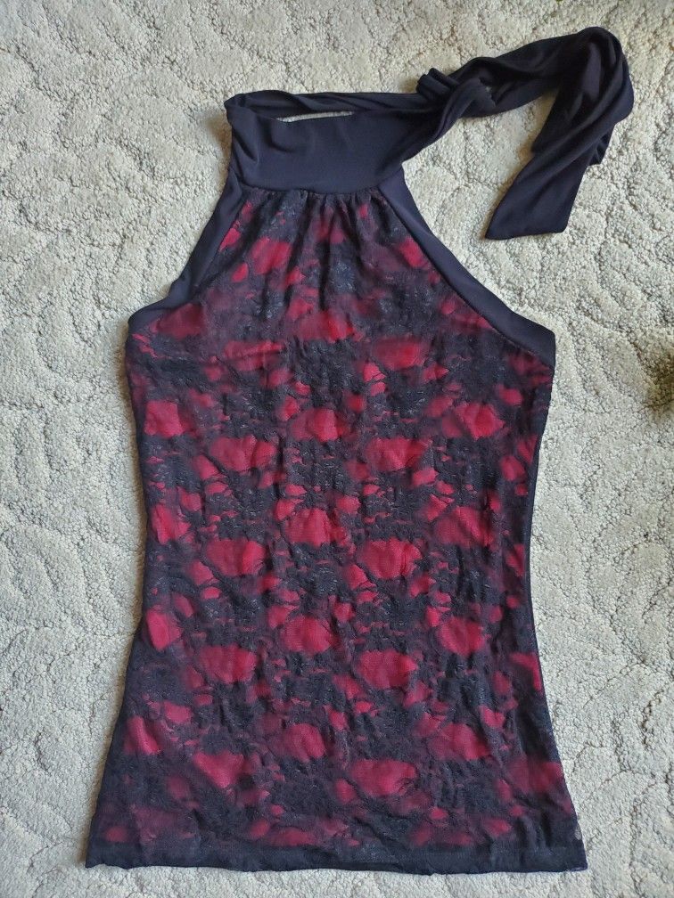 Body Central Lace Halter top Sz Small