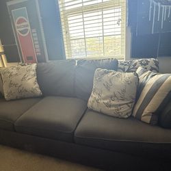 Charcoal sleeper sofa
