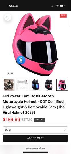 Women's motorcycle helmet