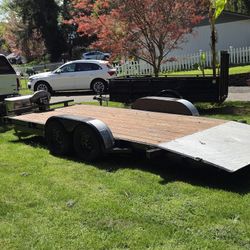 1999 Paros 20 Feet Tilt Car Trailer  Dovetail Toolbox Winch