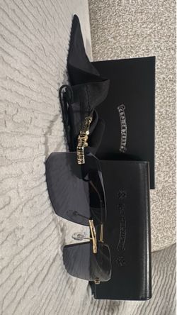 Chrome heart glasses