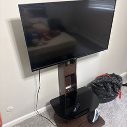 Modern Wood & Glass TV Stand – Great Condition! ***TV not included***