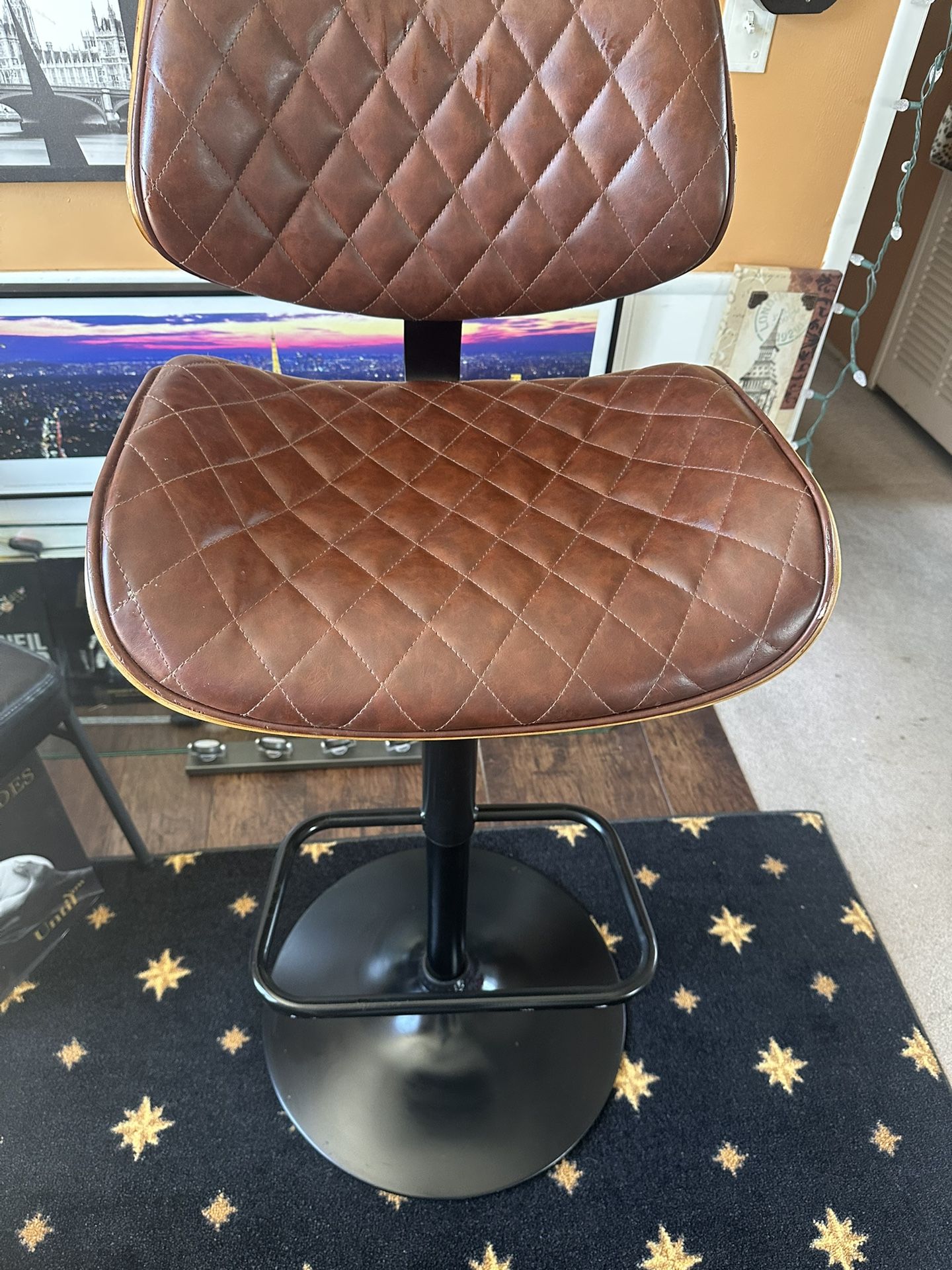 2 Adjustable Swivel Chairs