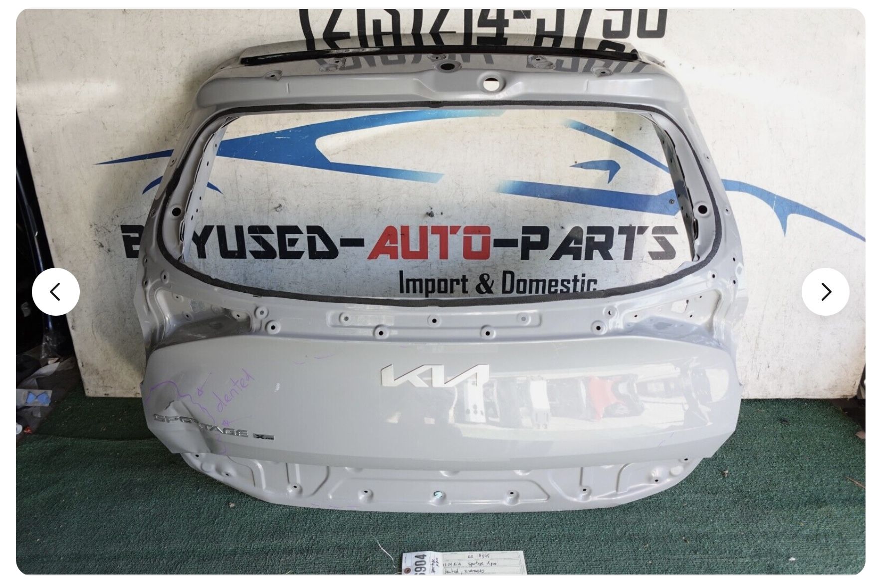 dented 2023 - 2024 KIA SPORTAGE Xpro REAR DOOR LIFTGATE TAILGATE OEM AY06904