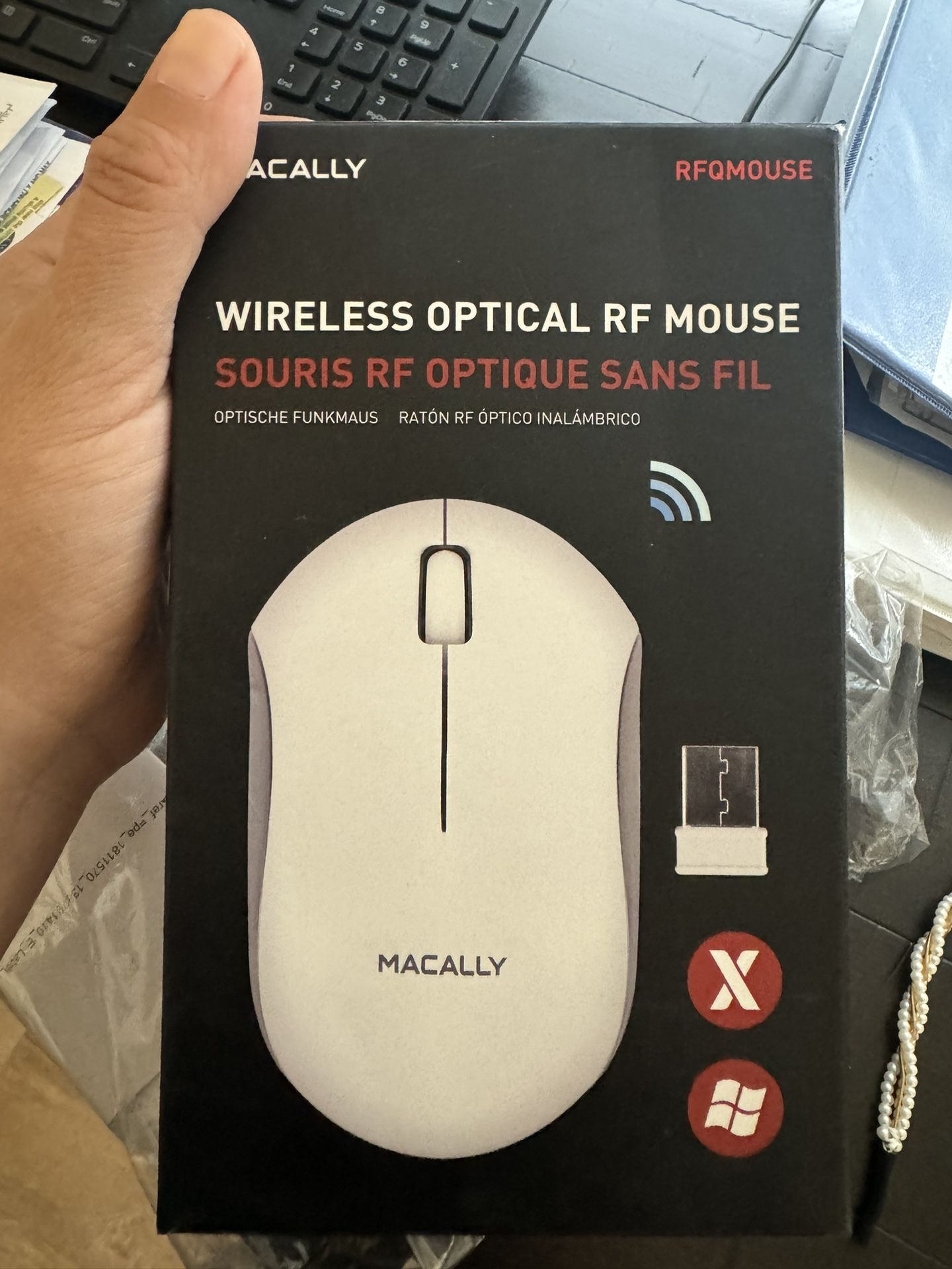 Wireless optical RF mouse
