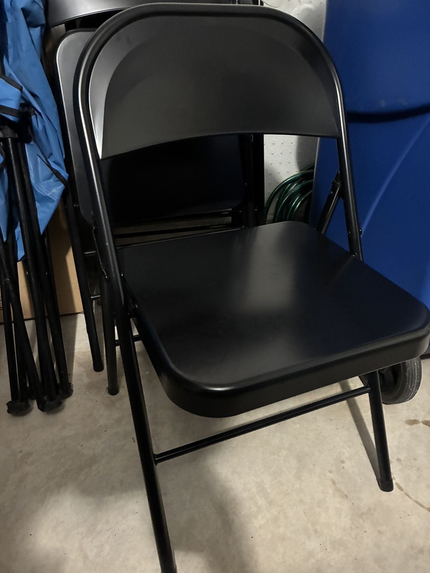 Mainstays Foldable Black Chairs- 5