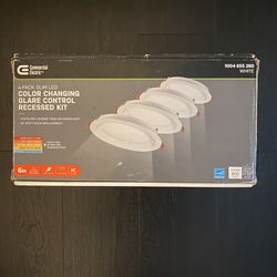 LED recessed lights 4 pack from Home Depot