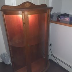 Vintage Curio China Cabinet 