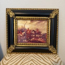 British Hunt Scene Framed Art