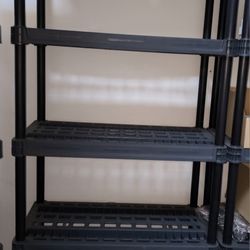 Heavy Duty Resin Utility Shelving Unit 5-tiers