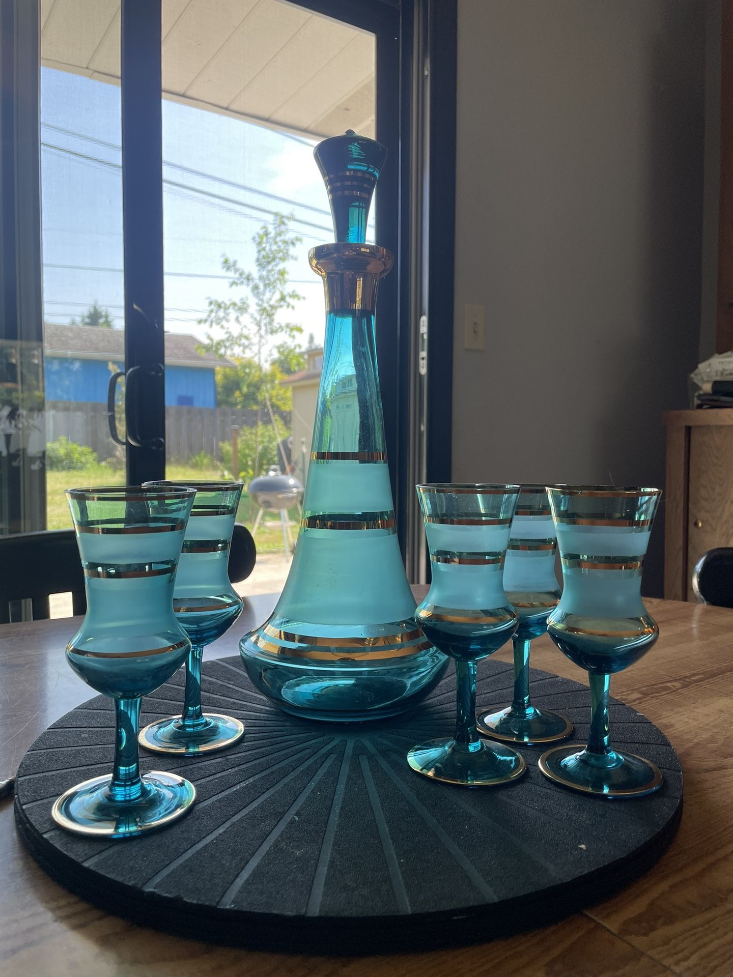 Vintage Bohemian Glass Barware