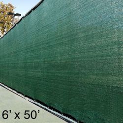 6x50 Privacy Fence Screen - GREEN