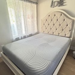 Oueen Bedframe And Mattress 
