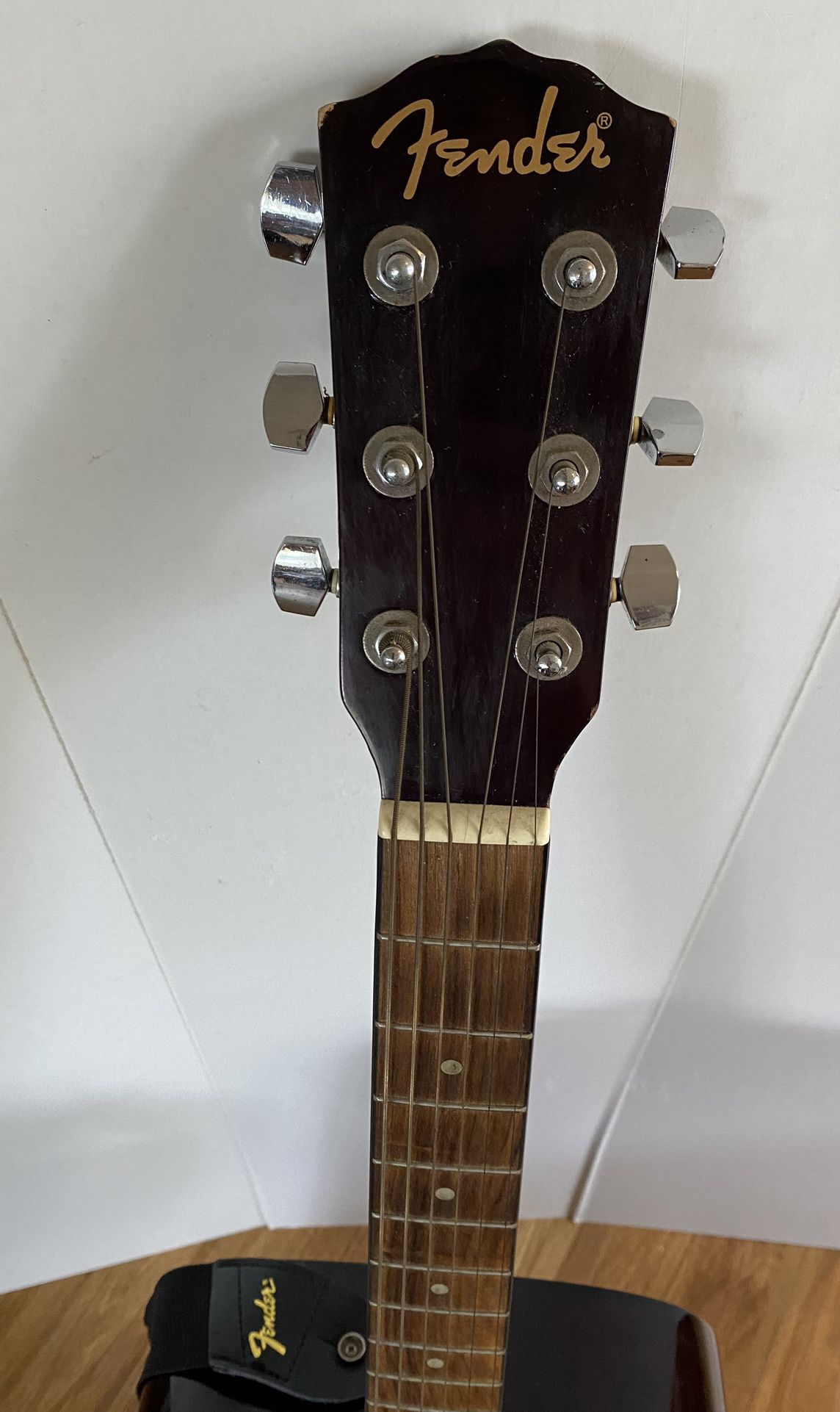 Fender Acoustic Guitar with Fender Strap
