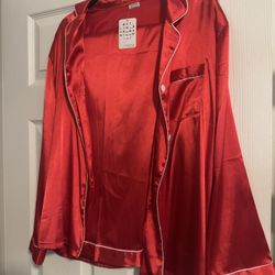 Satin Women’s Pajama Set Pants L