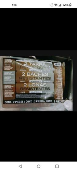 Heavy Duty Tarp 2 Pack
 Each Tarp size is 12x16