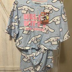 Cinnamon Roll Pajama Set
