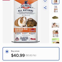 Guinea Pig Food Kalmbach 50 Pounds 