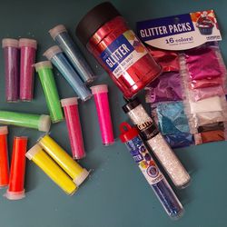 Crafting Glitter Bundle - Tubes, Shaker, Packets