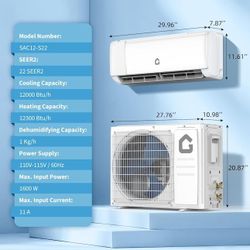 Axtell Energy Saver Series 12000 BTU Mini Split Air Conditioner