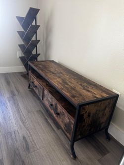 Entertainment Center and Bookshelf