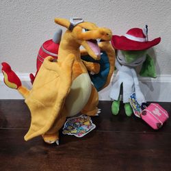 Pokemon XP/World Championships 2026 SF Charizard + Kirlia Plushies