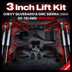 3” Lift Kit – 2001-2010 Silverado & Sierra 2500HD  4wd