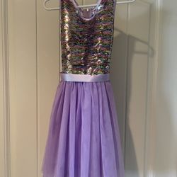 Lavender Sequins Dress 4t