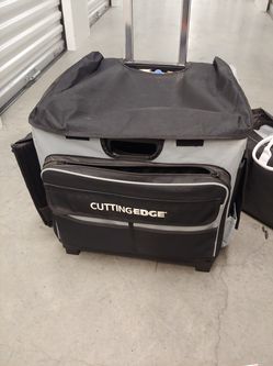 Rolling tool cart that folds up and plano boxes