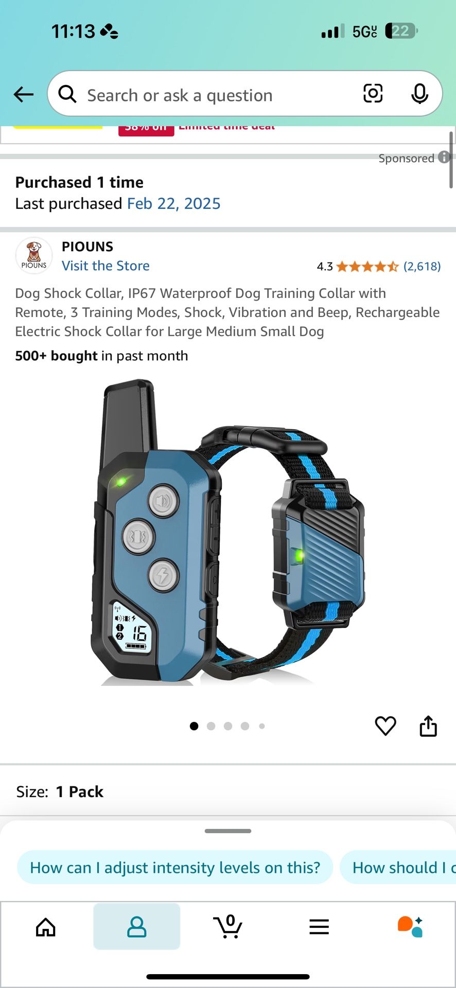 Shock collar for dogs 