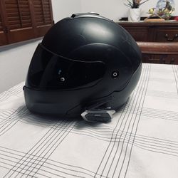 Motorcycle Helmet XL Full  With Bluetooth Headset Trades
