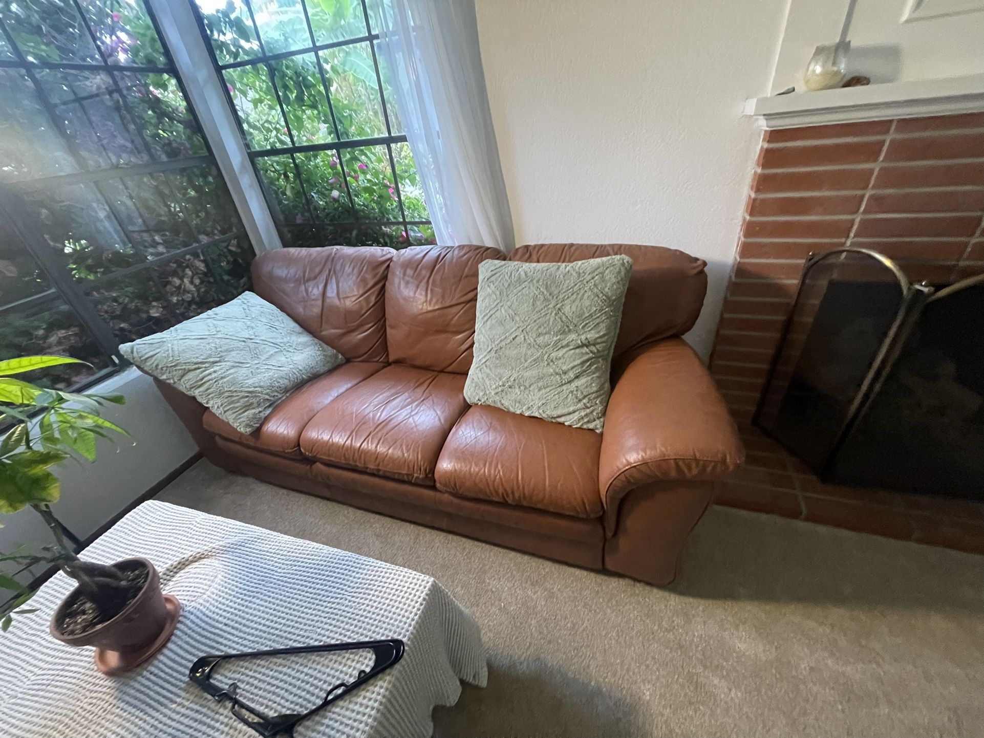 Leather sofa