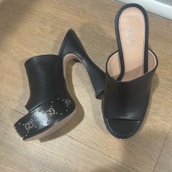 Gucci Sandal Heels With Box Size 6 New