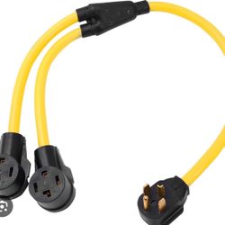 ⚡ NEW 30A Generator Y-Adapter Power Cord — Heavy Duty, 4 Ft ⚡