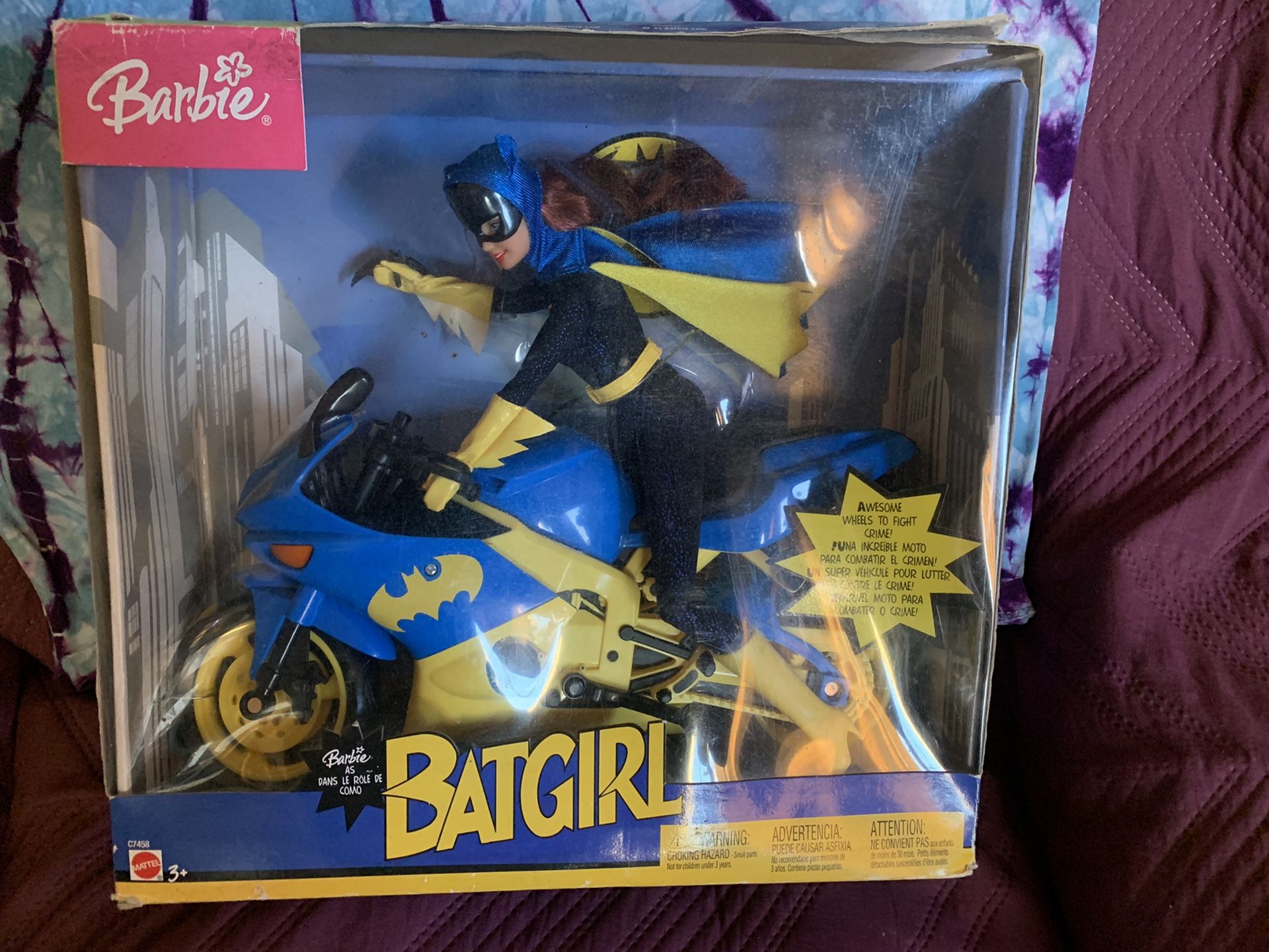 Barbie batgirl motorcycle collectible