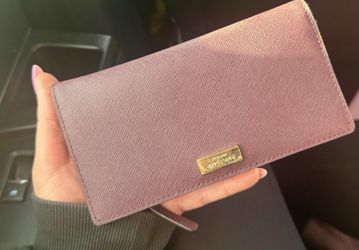 Brand new authentic Kate Spade burgundy wallet — never used!