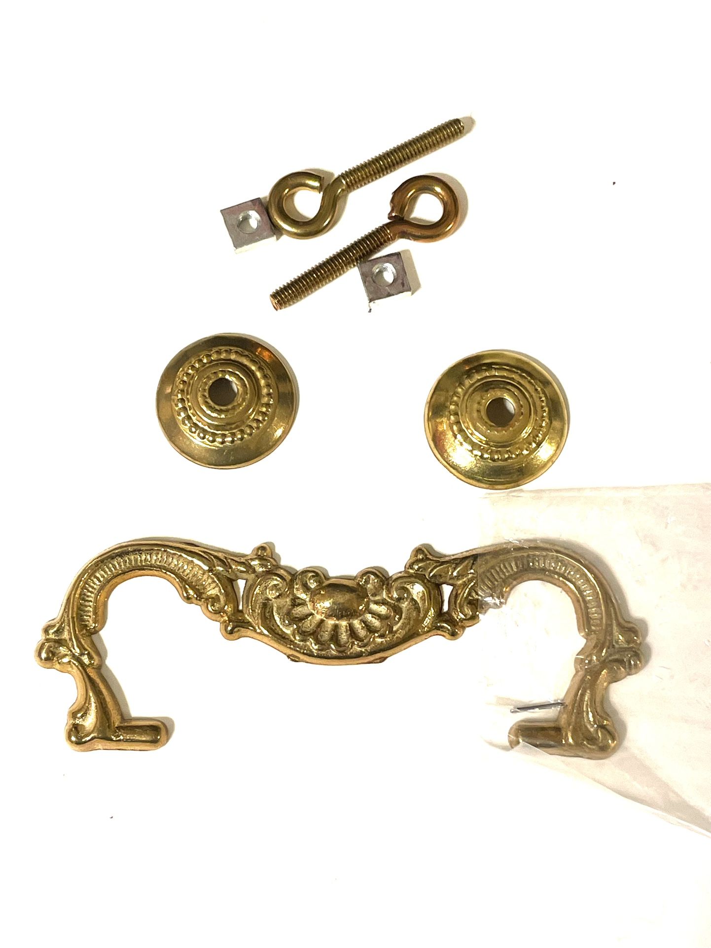 Cast Brass Victorian shell Bail Handle