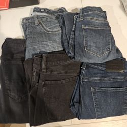Lot Of Jeans, Size 13 Junior, Sz 27, Sz 4/6 